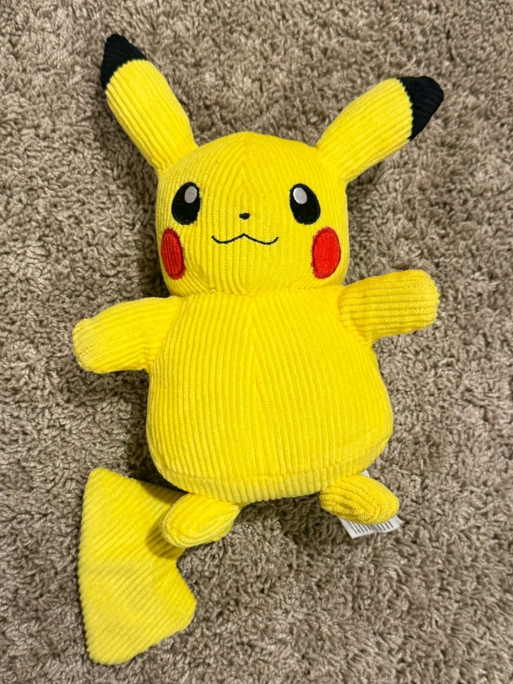 Pokémon Pikachu Corduroy Plush Stuffed Animal 2022